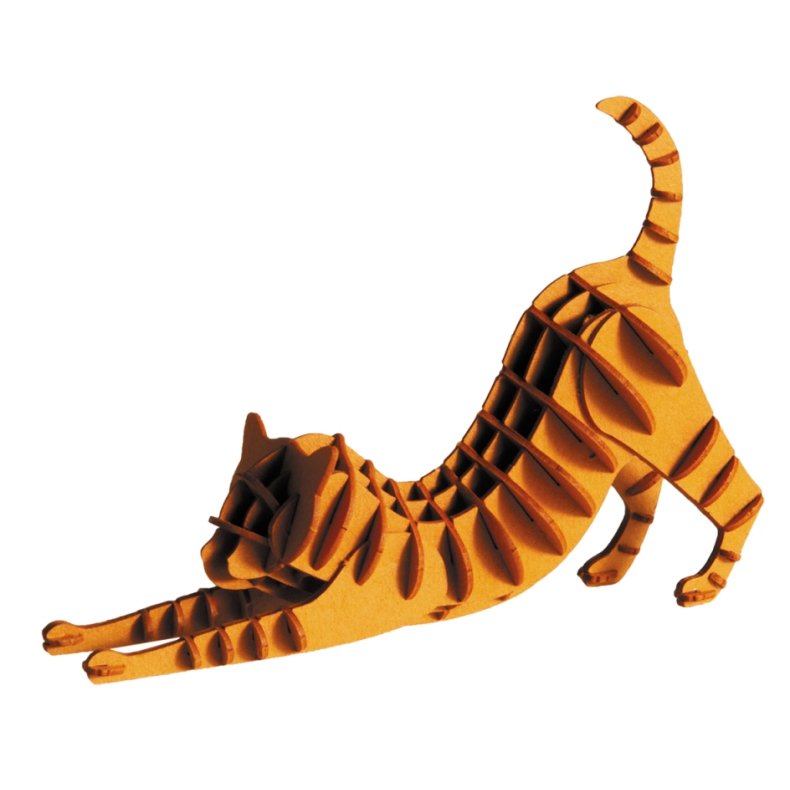 3D-papirmodel, Rdbrun kat