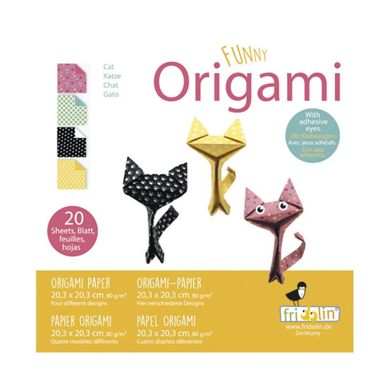 Funny Origami 20x20 cm, Katte, Svrhedsgrad: Hard