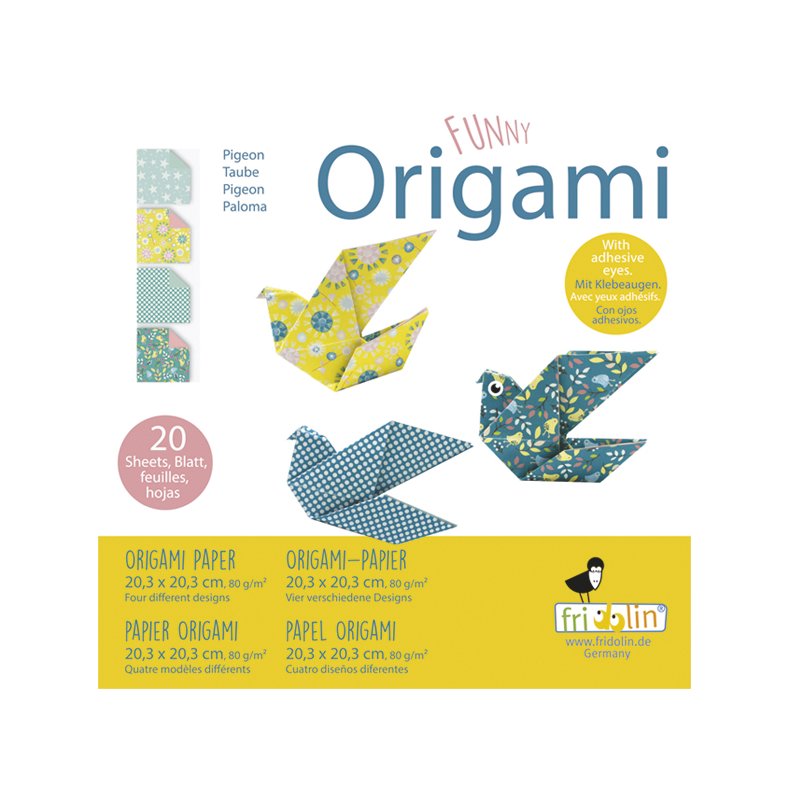 Funny Origami 20x20 cm, Duer, Svrhedsgrad: Normal