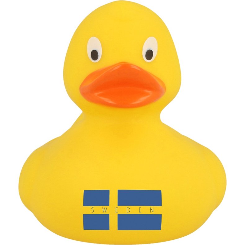 Badeand, Gul and med Svensk flag