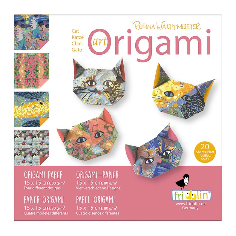 Art Origami, Rosina Wachtmeister, Katte, Svrhedsgrad: Easy