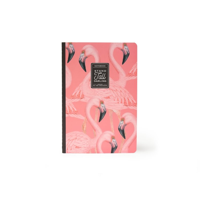 Notesbog, Quaderno Medium, Blank, Flamingo 