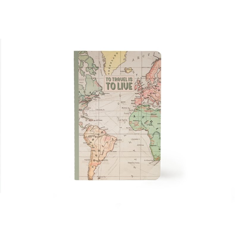 Notesbog, Quaderno Medium, Blank, Travel 