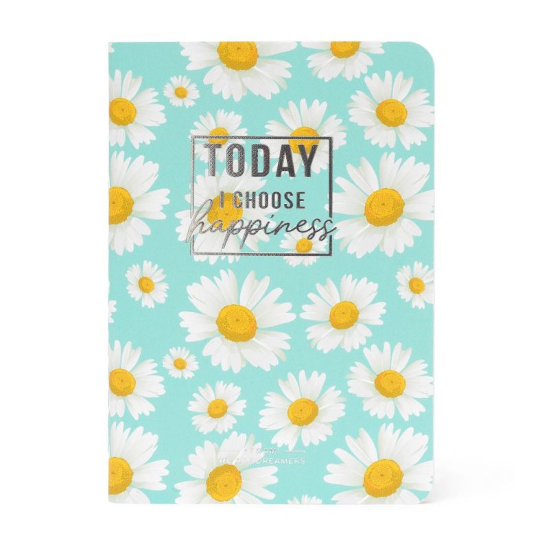 Notesbog, Quaderno Small, Linjeret, Daisy&nbsp; 