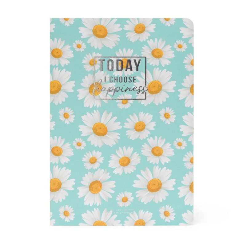 Notesbog, Quaderno Medium, Blank, Daisy 