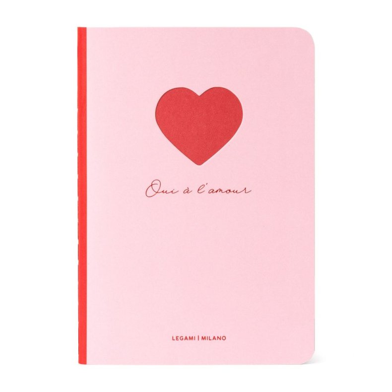 Notesbog, Quaderno Small, Linjeret, Heart&nbsp; 