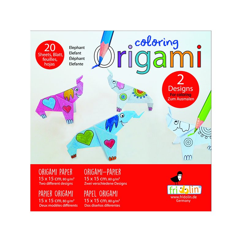 Coloring Origami, Elefanter