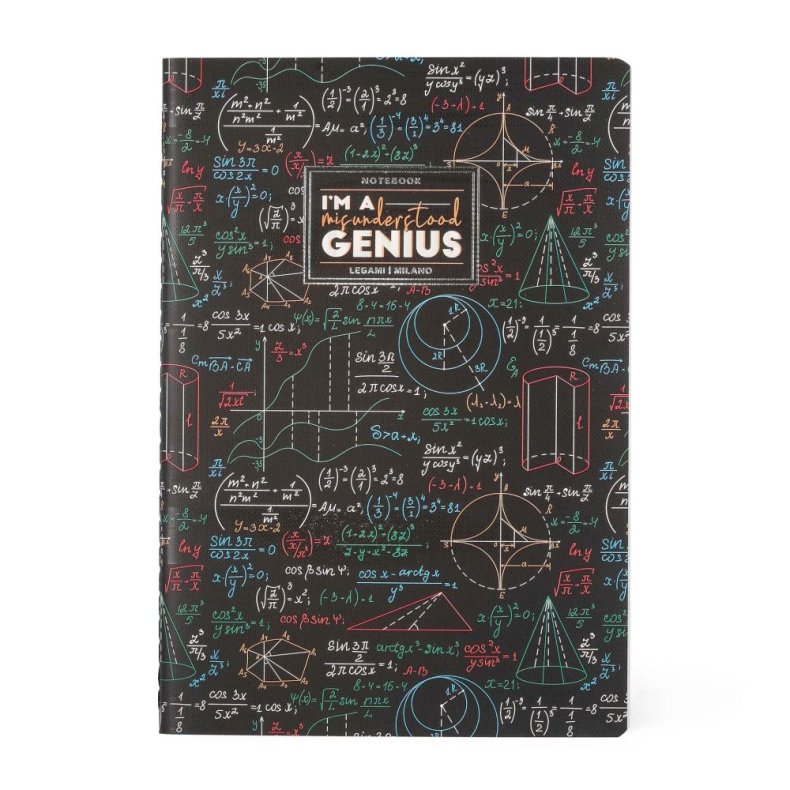 Notesbog, Quaderno Medium, Linjeret, Genius 