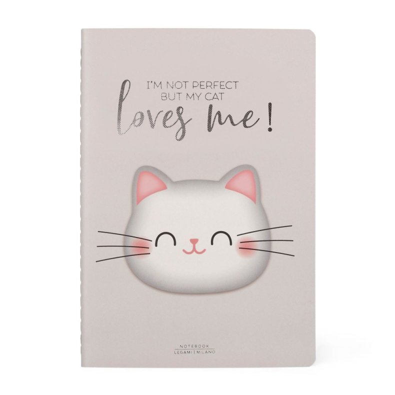 Notesbog, Quaderno Medium, Blank, Kitty 