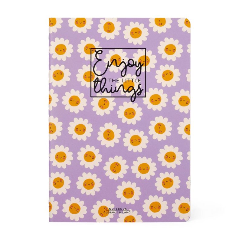 Notesbog, Quaderno Medium, Blank, Daisy 