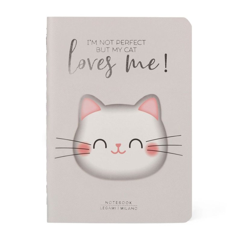 Notesbog, Quaderno Small, Linjeret, Kitty&nbsp; 